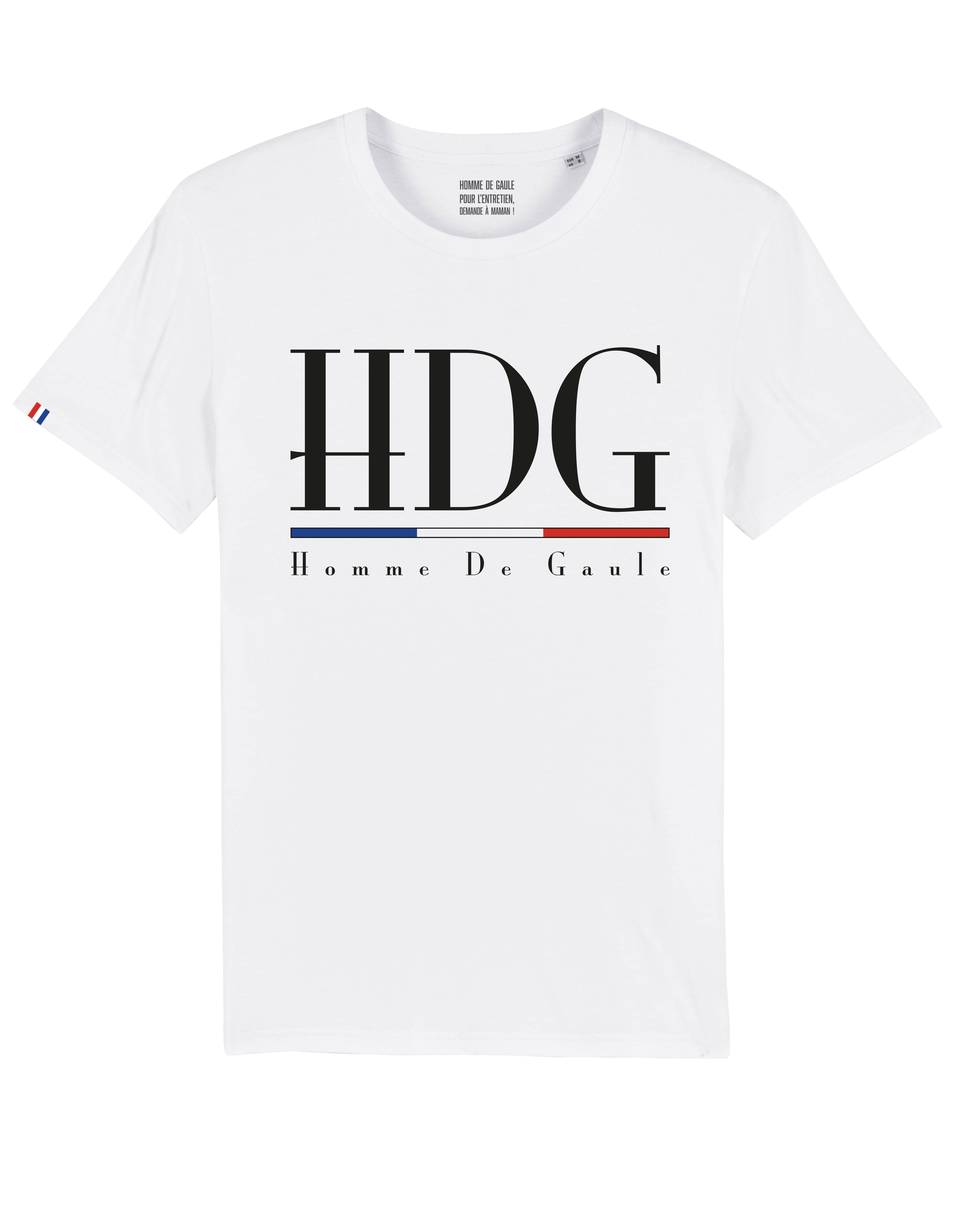 T-Shirt Blanc Homme De Gaule HDG