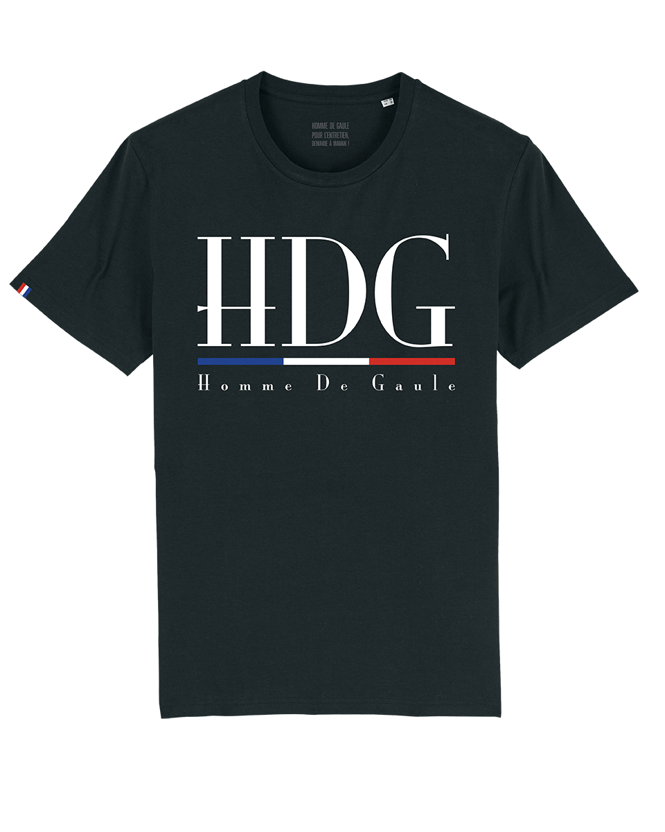 T-Shirt Noir Homme De Gaule HDG